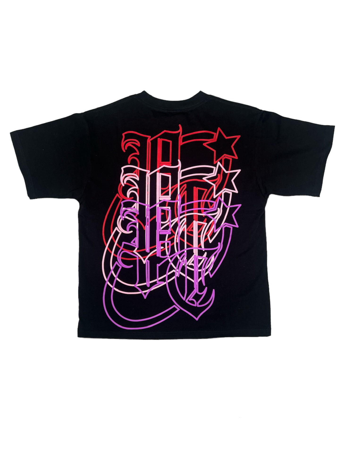 BLACK HOLOGRAPHIC T-SHIRT